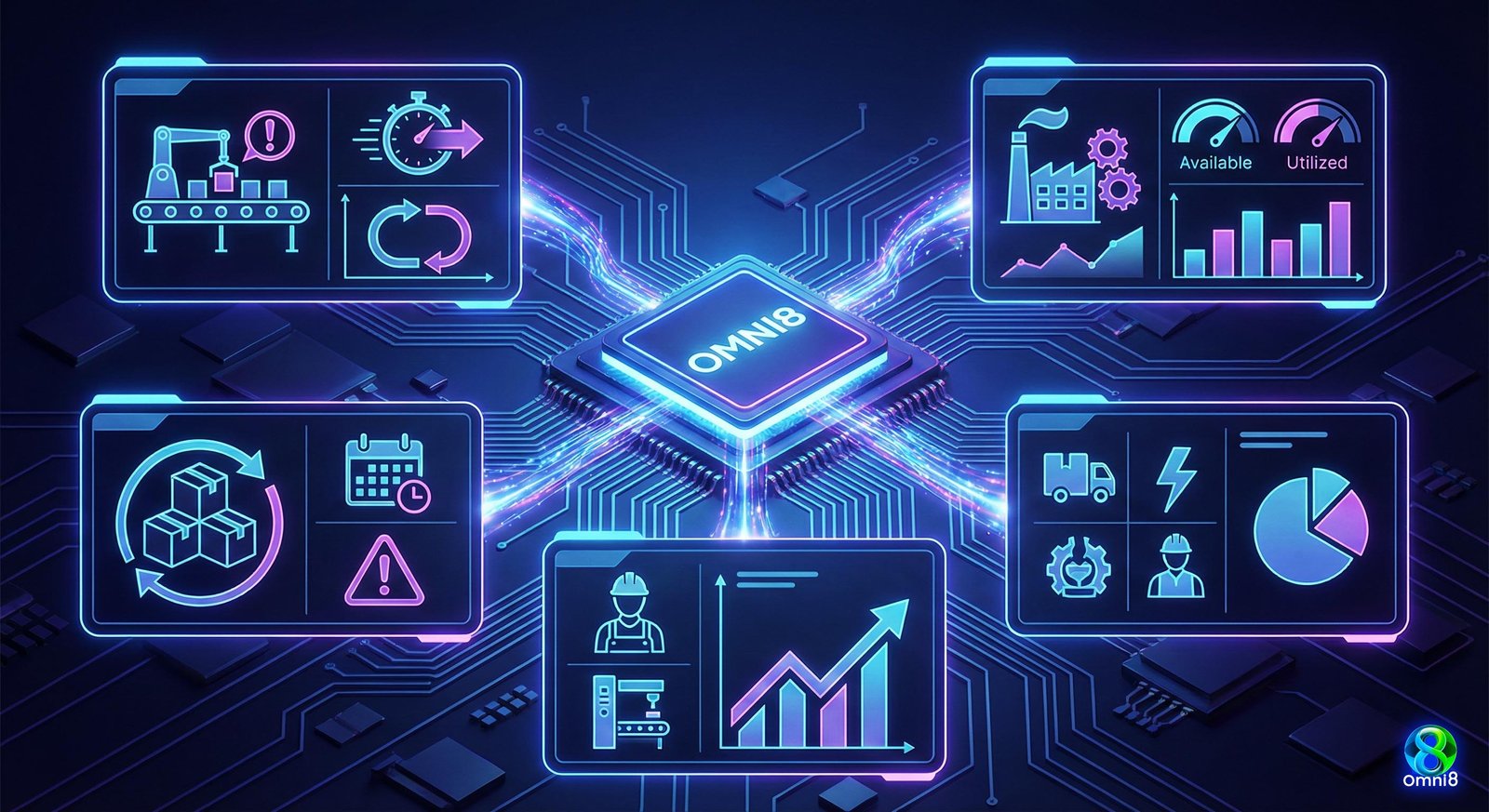 Diagrama 16 - Painéis operacionais de eficiência, estoque e produtividade